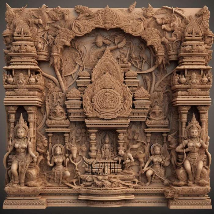 stl Ayodhya 1 stl model for CNC